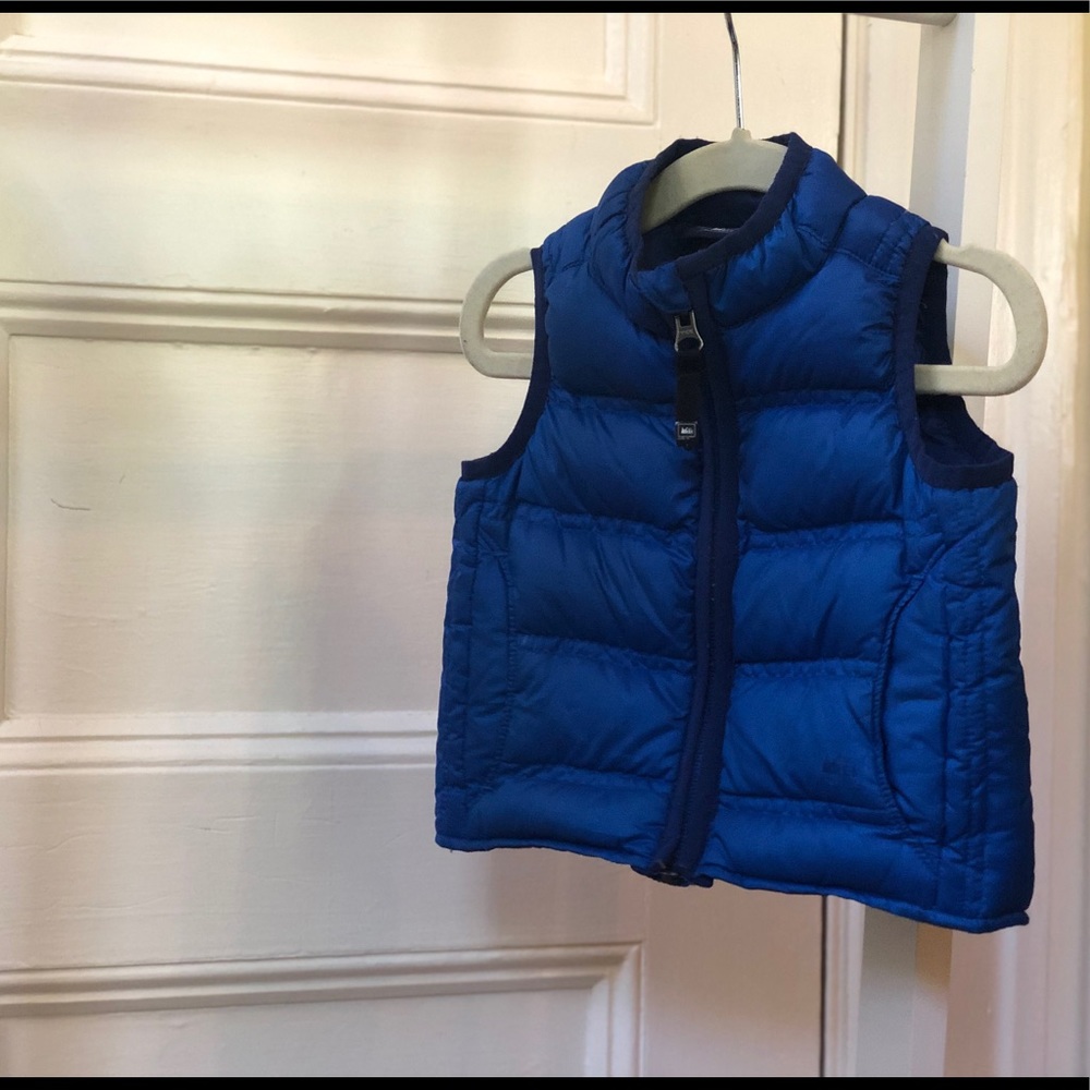 REI toddler goose down vest, 12 months